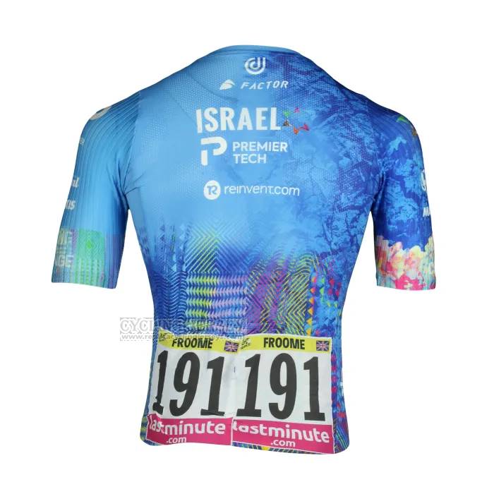 2023 Cycling Jersey Israel Cycling Academy Sky Blue Short Sleeve And Bib Short